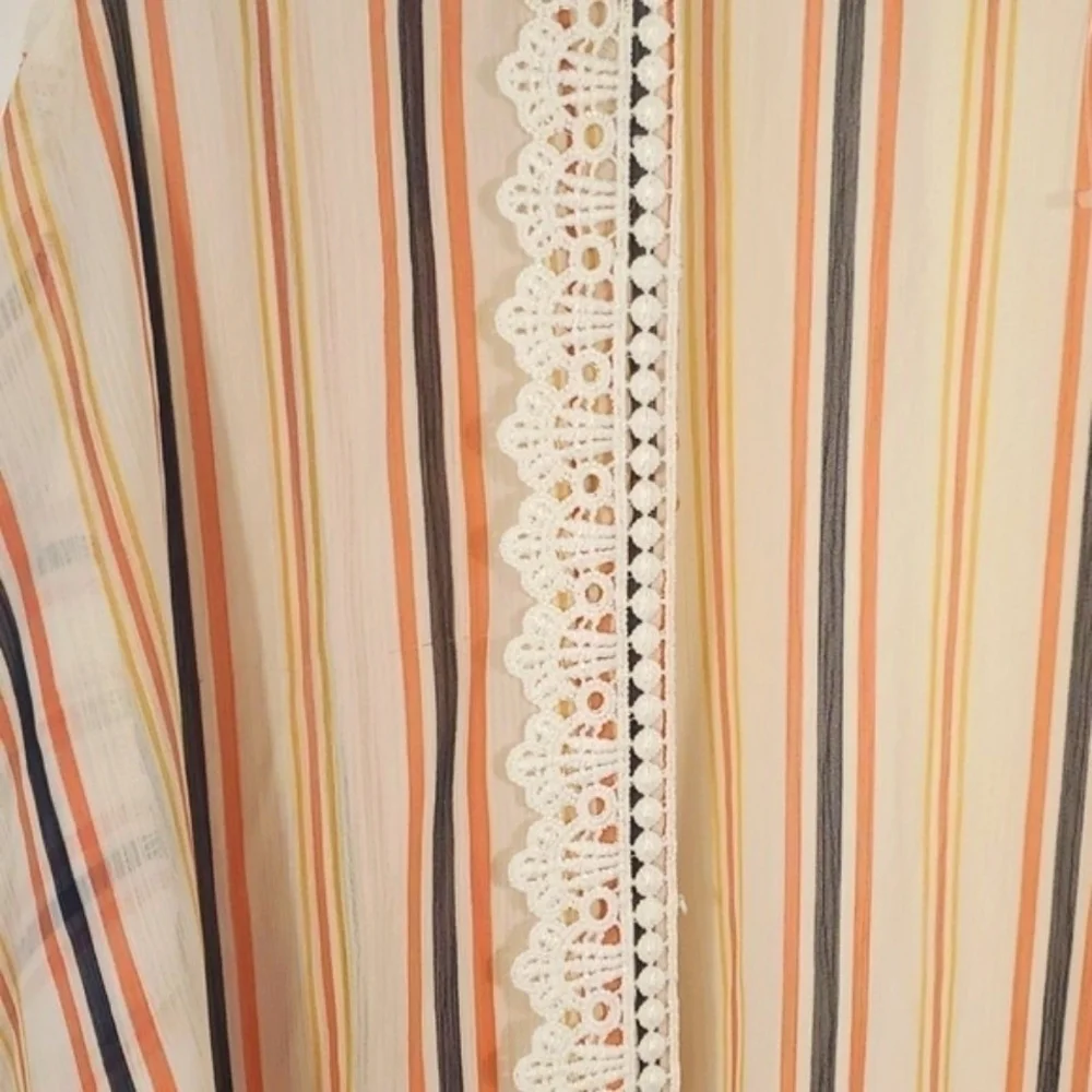 Jolt kimono Stripes Swim cover-up Size XL